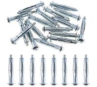 M4 x 52 Tornillos para Pladur (Paquete de 10) Tacos Metalicos de Expansion para Placa de Yeso - Acero Zincado Resistencia a la Corrosion para Paredes Secas (52mm Long) M4x52