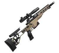 M40A6 Sniper Blaster con juguete de espuma, 20 bolas blandas, chupete y telescópico ajustable, pistola de juguete con cargador de expulsión