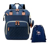 M4268782 CAMIR- Mochila Pañalera, Mochilas Carro Bebe, Bolsa muda bebes, Bolsas Pañales Maternidad para Mama, Portatil con Ganchos para Carro, Bolsos Pañaleras Hospital.(AZUL)