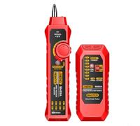 M469A Probador de cable de red LAN Telephone Line Finder | RJ11 e interfaces de red, linterna, soporte de auriculares, para pruebas técnicas de cables, reparación y mantenimiento (negro)