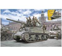 M4a1 Sherman Con Infantry Tank Plástico Kit 1 :3 5 Modelo Italeri