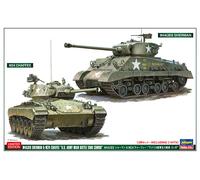 M4A3E8 Sherman & M24 Chaffee EJÉRCITO Main Batalla Tanque Combo 1:72 Plastic Kit