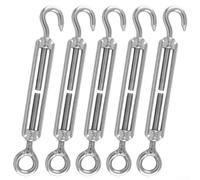 M4M16 Tensor de ojo de gancho ajustable 304 de acero inoxidable para uso al aire libre 2pcs Set (M8)