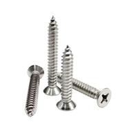 M5.5 M6.3 16/20-22/25/50mm Flat Countersunk Head Screw 304 A2 Stainless Steel 10Pcs(50mm,10pcs M6.3)