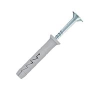 M5 Impacto Anclas, Tacos de Clavo 5x50mm con tornillos de cabeza avellanada 3.5x55mm, Clavo en Anclajes de Pared con Cabeza Avellanada Phillips para Hormigón, Piedra, Ladrillo, Bloque(200 piezas)