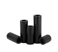 M5 M6 M8 M10 M12 ABS negro, espaciador de nailon hueco sin rosca, arandela de separación hueca redonda, tornillos de placa PCB(25mm,9mmxM6(50Pcs))