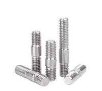 M5 M6 M8 M10 M12 M14 M16 M18 M20 304 acero inoxidable longitud variable pernos de doble cabeza rosca barra dientes(80mm,M10-2pcs)