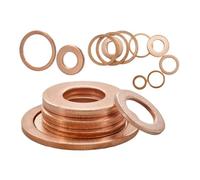 M5 M6 M8 M10 M12 M14 M16 M18 M20 M22 M24 tapones de aceite de cobre puro sólido arandela junta tórica espaciadores de sellado plano de sumidero de motocicleta(M16x22x1.5(20Pcs))