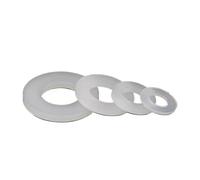 M5 M6 M8 M10 M12-M24 Arandela plana de nailon de plástico blanco, espaciadores de aislamiento de plástico, juntas planas de arandelas de nailon de 0,5/0,8/1/2/3mm(M10x16x1.0-20pcs)