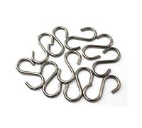 M5 S Hook 304 - Gancho para colgar abrigos, toallas, plantas colgantes (paquete de 10)