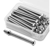 M5 x 60 mm 25 Tornillos hexagonales 304 Acero Inoxidable de Esquina Exterior Tornillo Hexagonal,Pernos y Tuercas de Hechizo Conjunto