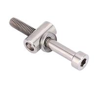 Tornillo de tija de sillín de bicicleta M5x30/35/40mm Tija de sillín de bicicleta de aleación de titanio Perno fijo Tornillo de cabeza redonda(M5x40-Titanio)