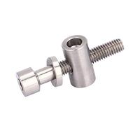 M5x30 35 40mm Aleación de Titanio Tija de Sillín de Bicicleta Perno Fijo Tornillo de Cabeza Redonda (Titanio)