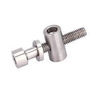 M5x30 35 40mm Aleación de Titanio Tija de Sillín de Bicicleta Perno Fijo Tornillo de Cabeza Redonda (Titanio)