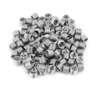 M6 100 Piezas Insertos de Rosca de Alambre en Espiral de Acero Inoxidable - Kit Surtido de Reparación de Rosca M6x1.0x1.5D