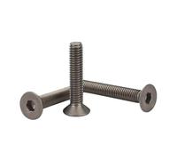 M6 DIN7991 GR2 Tornillo de cabeza avellanada hexagonal de titanio puro M6 * 8/10/12/15/16/20/25/30/35/40/45/50(10PCS,M6x30)