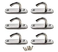 M6 Gancho de pared de acero inoxidable 304 para colgar (6 piezas)