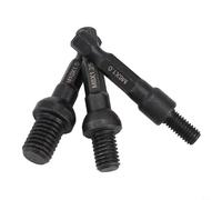 M6 M8 M10 Cr-Mo Juego de adaptadores de enchufe autorroscantes con vástago hexagonal de 1/4 pulgadas para tuercas de inserción o pernos de suspensión compatibles con taladro eléctrico, 3 piezas negro