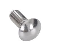 M6 M8 M10 M12 316 A4 Braguero de acero inoxidable con cabeza redonda y cuello cuadrado, tornillo de carro con forma de cúpula(M6x16mm-5pcs)