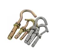 M6 M8 M10 M12 Gancho de tornillo de expansión 304 201 316 Ganchos galvanizados al carbono de acero inoxidable Ancla de hormigón(M6 4PCS,201 stainless steel)