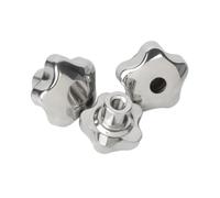 M6 M8 M10 M12 M14 M16 M18M20 304 Hilo Femenino De Acero Inoxidable Perilla Estrella Manijas En Forma Tuercas Sujeción Perillas Rueda Mano Ciruela(Blind Hole,M6-Head 48mm)