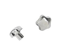 M6 M8 M10 M12 M14 M16 ~ M20 304 Acero Inoxidable Tuerca De Mango Cinco Estrellas Flor Ciruelo En Forma Estrella Tuercas Pulgar Mecánicas Perilla Sujeción(Blind Hole,M10(Head 48)-1pcs)
