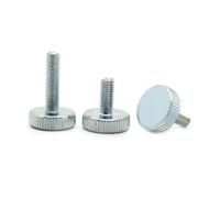 M6 M8 moleteado cabeza plana apretar a mano tornillo de pulgar perno cortina pared vidrio tornillo de pulgar ajustar sin herramientas DIN653 GB835(50mm,M6 5pcs)