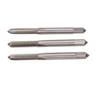 M6 x 1 Juego de grifos de mano métricos 3 unids herramienta de roscado de rosca inferior cónica M2 de acero alto para metal, aluminio, hierro, cobre, plástico
