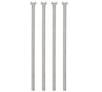 M6 x 150mm Perno tornillo de cabeza hexagonal roscado totalmente de acero inoxidable 4pzs