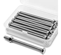 M6 x 80 mm 10 PCS Tornillos hexagonales 304 Acero Inoxidable de Esquina Exterior Tornillo Hexagonal,Tornillos y Tuercas de Hechizo Conjunto