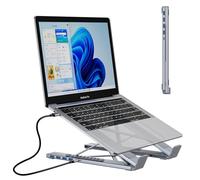 M61 USB C a USB Hub Portable Portable Stand, 4 Puertos Adaptador multipuerto USB3.0 Portable Ajustable Portable Station Docking Stand Compatible con MacBook Pro/Air, Chromebook, Teclado, Ratón, HDD