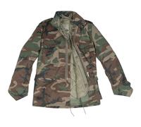 M65 Campo Ejército Combate Hombres M-65 Chaqueta Militar Invierno Abrigo Woodlan