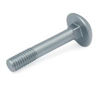 M6x130mm pernos de entrenador de Keple, 20 paquete de pernos de cabeza de champiñón de cuello cuadrado de acero aleado, portón, puerta, pernos de cabecero, galvanizados tornillos de pernos, DIN 603