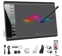 UGEE Tableta gráfica m708 V2 10 x 6 pulgadas, 8192 niveles, lápiz capacitivo sin batería, 8 teclas