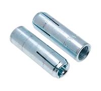 M8 Anclajes de pared empotrados, anclaje de expansión con rosca interna de acero moleteado, 8 mm x 30 mm manguito de perno, tapón, anclaje de cuña para hormigón, piedra, pared de ladrillo (10 pcs)