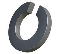 M8 arandelas de resorte, anillo partido, arandelas abiertas de acero inoxidable, arandela de sección cuadrada de bobina simple, anillo de junta para perno/tornillo de 8 mm DIN 127 A2 (paquete de 25)