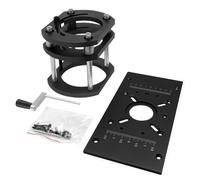 M8 - Enrutador CNC negro/rojo con mesa elevadora de placa invertida de aluminio y plataforma de fresado de madera eléctrica (negro)