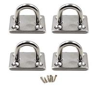 M8 Gancho para techo Gancho de pared de acero inoxidable 304 para yoga y hamaca Paquete de 4 (tornillos incluidos)