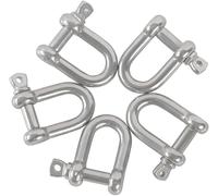 M8 Grilletes D anillo Grillete Acero Inoxidable 304 D Grillete Cerradura de Grillete de anillo Grilletes en para se puede conectar con cadenas y cuerdas6PCS