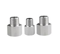 M8 hembra a 1/8 "1/4" 3/8 "1/2" macho BSP Acoplador de montaje de tubería de alta presión de acero inoxidable(Female M8x1.25 Male M10x1.5)
