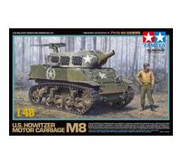 M8 Hmc TAMIYA 1/48: Obús US Detallado, Torreta Abierta Realista, Peso Metal