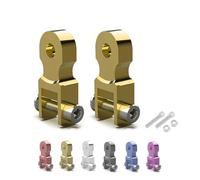 M8 Motorcycle Rear Shock Riser Absorber 2pcs Motorcycle Rear Shock Extender,Heightening Adapter High Damping Device Thicken Pad Chassis Extender Taper Riser With Screws (Yellow)