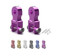 M8 Motorcycle Rear Shock Riser Absorber 2pcs Motorcycle Rear Shock Extender,Heightening Adapter High Damping Device Thicken Pad Chassis Extender Taper Riser With Screws (Purple)