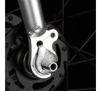 M8 para m10 Bike Hub Hook Spacer Nut Carbon Steel M8 para m10 | High-carbon steel build, wear resistant, fits M8/ para m10 axles, secure hub attachment, silver finish(3/8+M10)