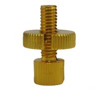 M8 - Tornillo de línea de embrague de motocicleta para reparación de vehículos todoterreno, surtido de cierres de cabeza hexagonal, repuesto directo de color individual (dorado)