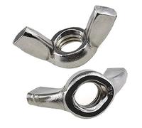 M8 Tuecas de Mariposa de Alas De Chapado en Zinc (Paquete de 5) para Tornillos Roscados - Sujetadores Tarea Pesada Estándar Certificado ISO965 DIN315 M8 Apriete Wing Nuts (19mm x 38mm)
