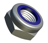 M8 Tuerca hexagonal hueca (paquete de 10) de acero inoxidable Tuerca de bloqueo de nylon Tuercas de bloqueo para pernos/tornillos - Fijación ISO 10511 DI985 8mm