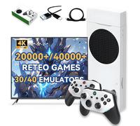 M88 Consola de Juegos Retro Game Stick,20000+ Juegos,30+ Emuladore,4-Player Online Battles,4K 1080P Consola de Videojuegos portátil con Dual 3D Mandos Inalámbrico,Plug and Play Emulador Consola (128G)