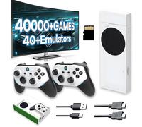 M88 Stick 256G Consola Retro inalámbrica: 40000+ Juegos Integrados con 40+ emuladores,Salida 4K HD,Plug & Play para TV y Soporte hasta 512GB de Tarjeta TF Externa
