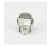 M8x1mm Male 304 Stainless Steel Countersunk End With Flange Hex Head Socket Pipe Fitting